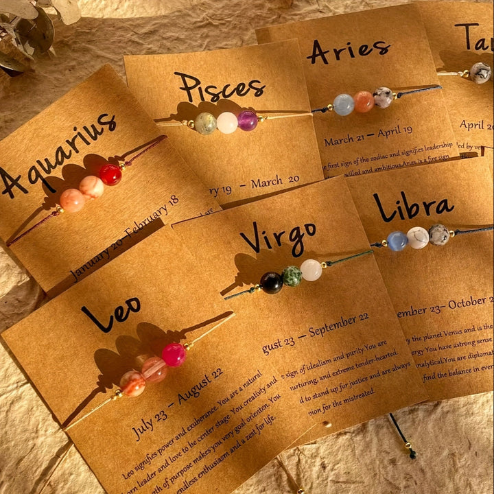 Bracelet Mothers Day Zodiac Birthstone Adjustable Gift Set