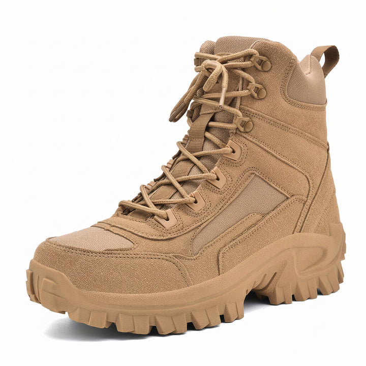 Mens Hiking Boots Round Toe Durable TPR Sole