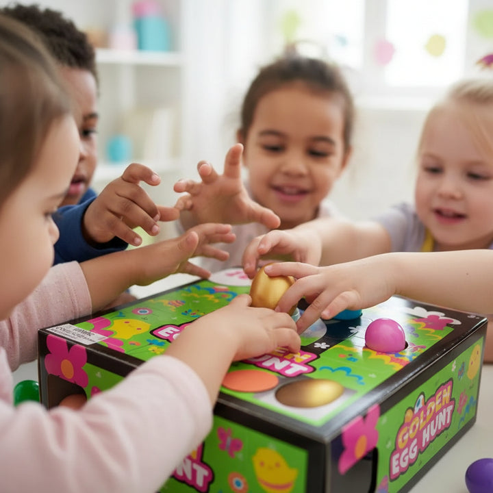 Easter Egg Hunt Toy Set Kids Squishy Surprise Game Gift Box