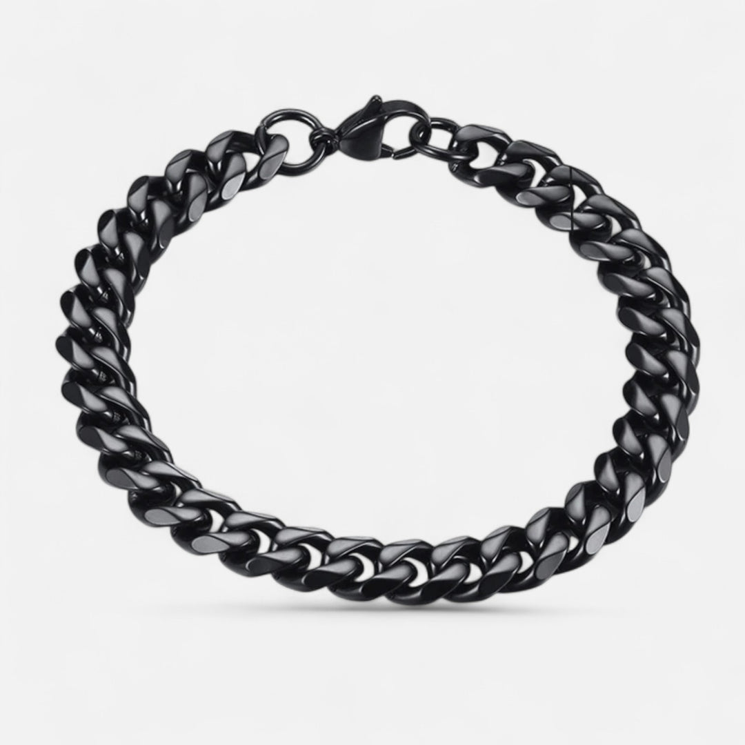 Celzoir | Bracelet Classy Homme à Maillons Cubains Miami en Acier Inoxydable – Chaîne Épaisse et Finition Polie