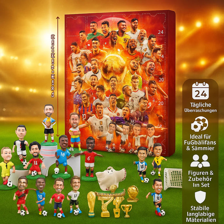 Advent Calendar Soccer Figure Toy Set Fans