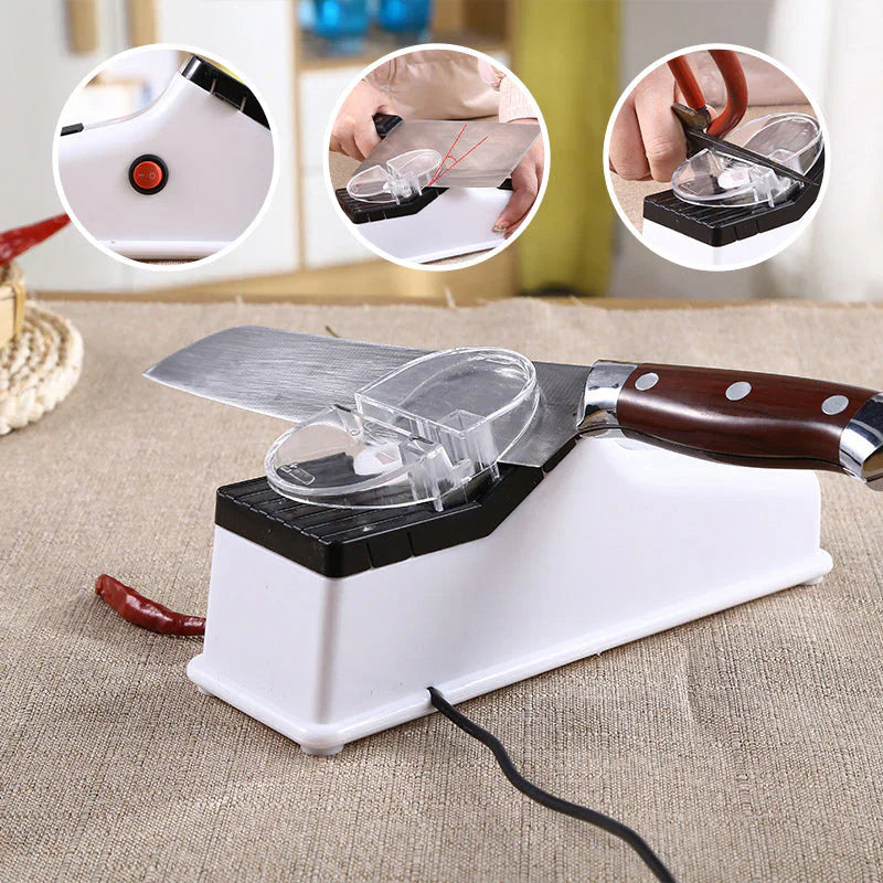 Affuteur Électrique de Couteaux – Affûtage Rapide et Précis pour Couteaux de Cuisine, Appareil Pratique et Sûr 2