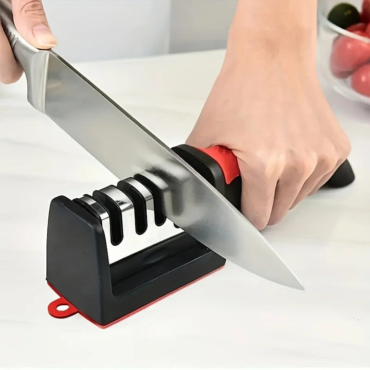 Aiguiseur de Couteaux Professionnel en Céramique et Diamant, Taille S et M, Affûtage Facile et Efficace, Acier Inoxydable 7