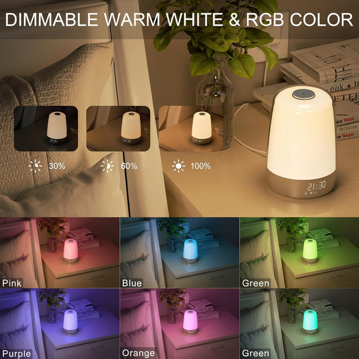 Wake Up Gently Sunrise and Sunset Simulation Alarm Clock