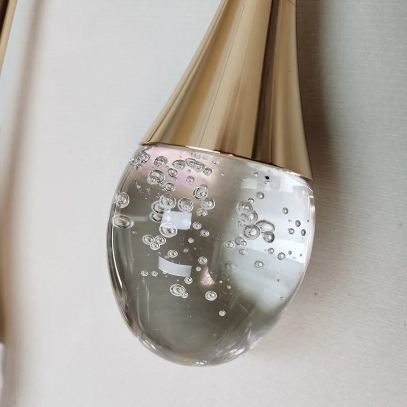 Applique Murale Design Élégante en Verre avec Accents Dorés pour Salon et Chambre – Éclairage LED Intérieur 3