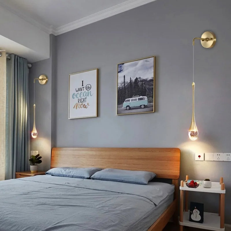 Applique Murale Design Élégante en Verre avec Accents Dorés pour Salon et Chambre – Éclairage LED Intérieur 4