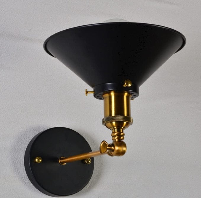 Applique Murale Design Noire avec Bras Rotatif et Éclairage Flexible – 180 Degrés d'Angle Réglable pour Salon 2