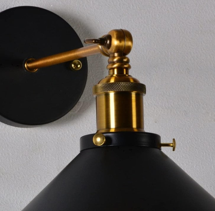 Applique Murale Design Noire avec Bras Rotatif et Éclairage Flexible – 180 Degrés d'Angle Réglable pour Salon 4