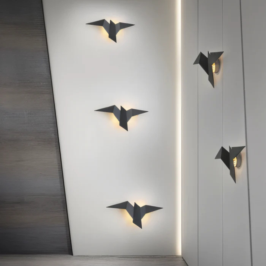 Applique Murale Design en Métal Inspirée de l'Origami – Lampe Murale Élégante pour Chambre et Salon avec Éclairage LED 2