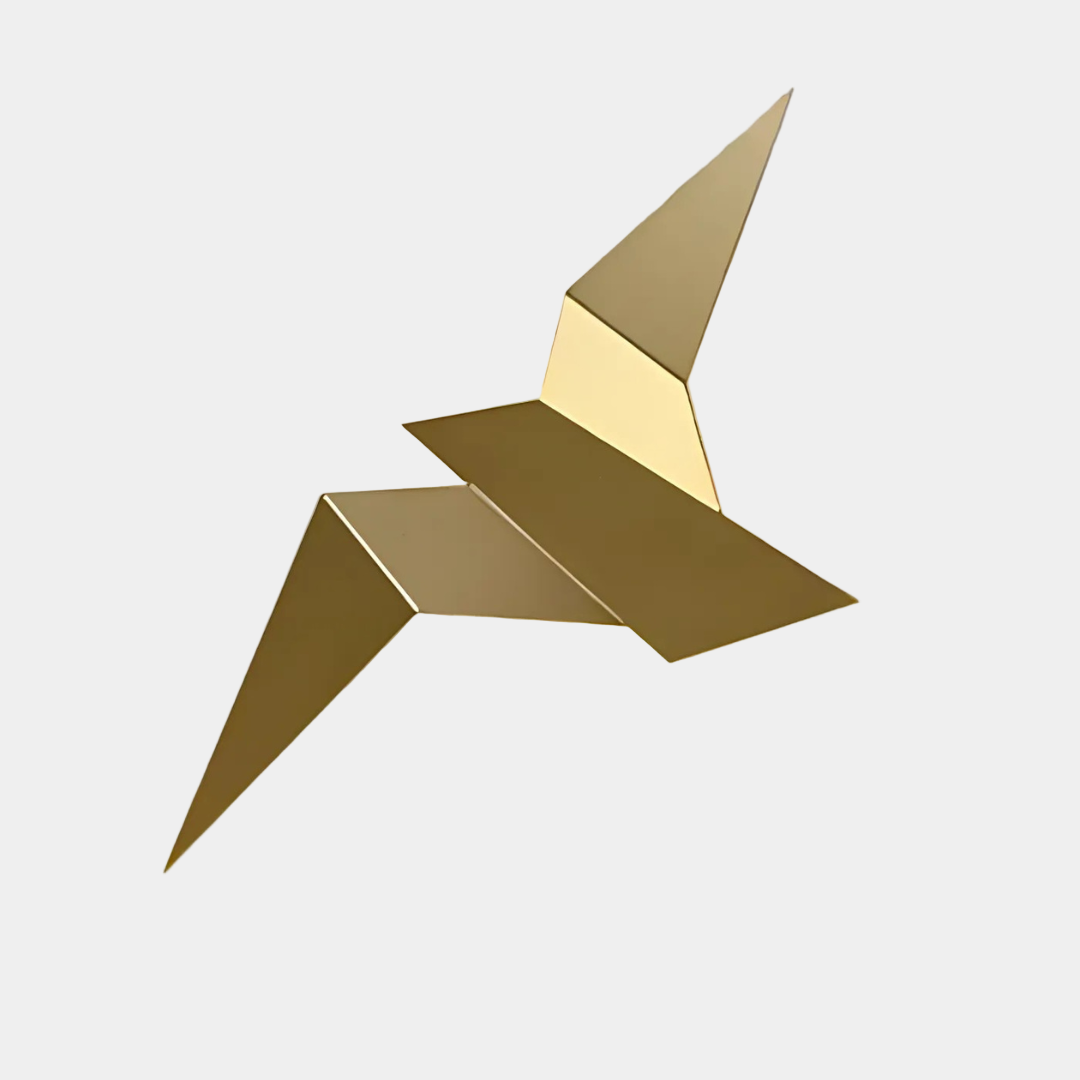Applique Murale Design en Métal Inspirée de l'Origami – Lampe Murale Élégante pour Chambre et Salon avec Éclairage LED 4