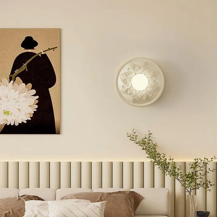 Applique Murale Design en Résine avec Éclairage LED Chaud pour Salon et Chambre 4