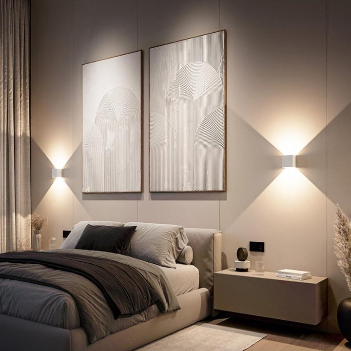 Applique Murale LED Design Moderne Résistante aux Intempéries pour Intérieur et Extérieur - Lumière Chaude 2700K 2