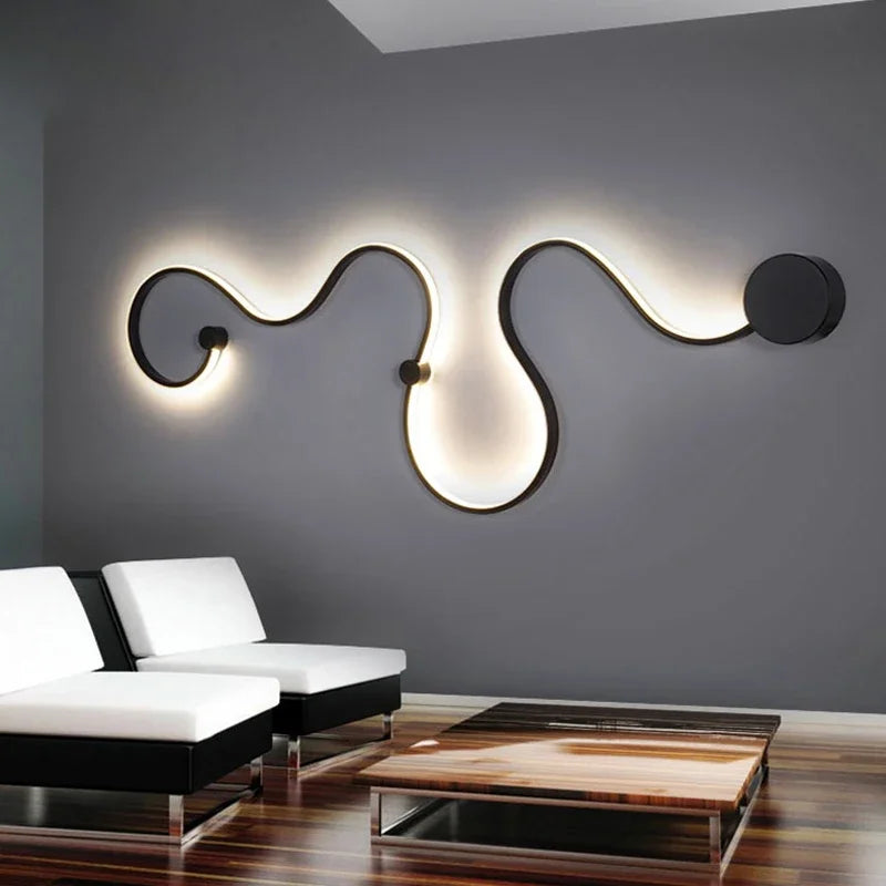 Applique Murale LED Design Urbain Moderne pour Salon et Chambre - Éclairage Efficace en PVC Durable, Disponible en Plusieurs Tailles 1