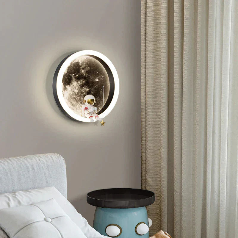 Applique Murale LED Design en Forme de Lune – Éclairage Doux pour Chambre et Salon, 5W, 3000K 2