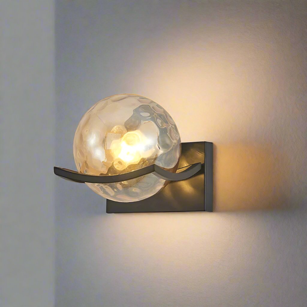 Applique Murale LED Design en Verre pour Salon et Chambre - Éclairage Doux et Économe en Énergie, 18 cm 1