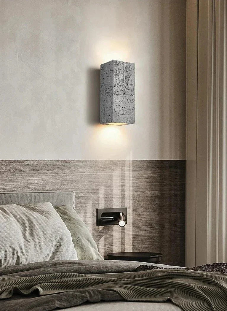 Applique Murale Minimaliste en Ciment Wabi-Sabi pour Chambre et Salon – Design Durable et Moderne 11