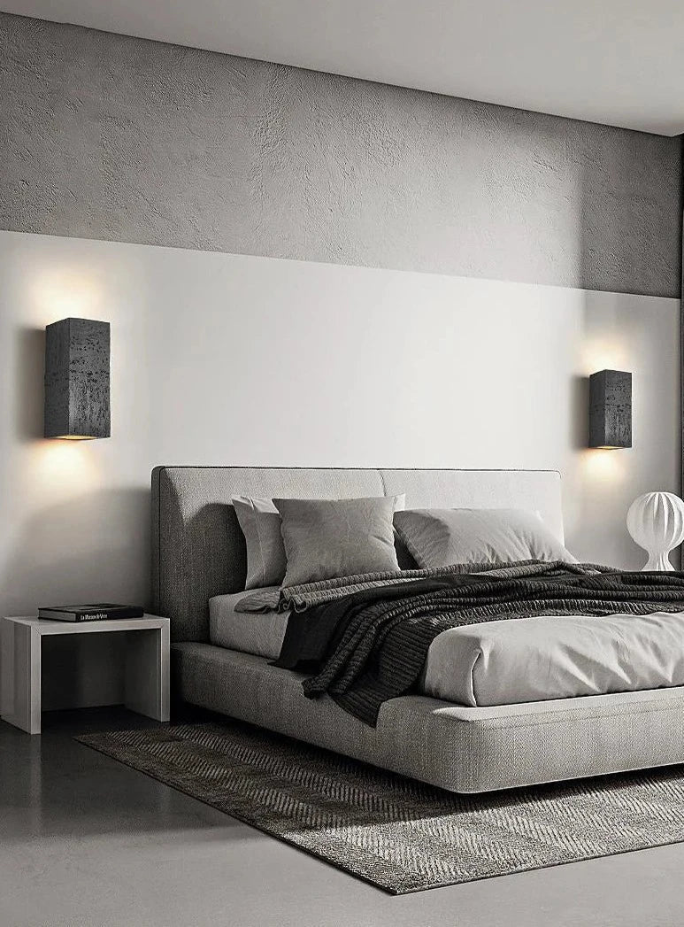 Applique Murale Minimaliste en Ciment Wabi-Sabi pour Chambre et Salon – Design Durable et Moderne 9