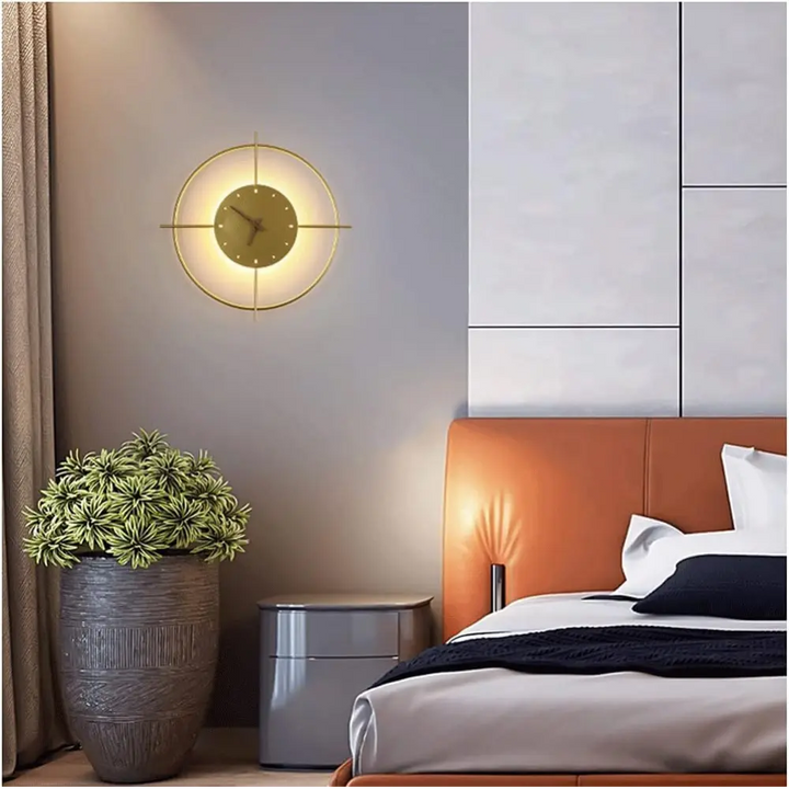 Applique Murale Moderne en Métal Noir – Éclairage Créatif en Forme de Cercle 1
