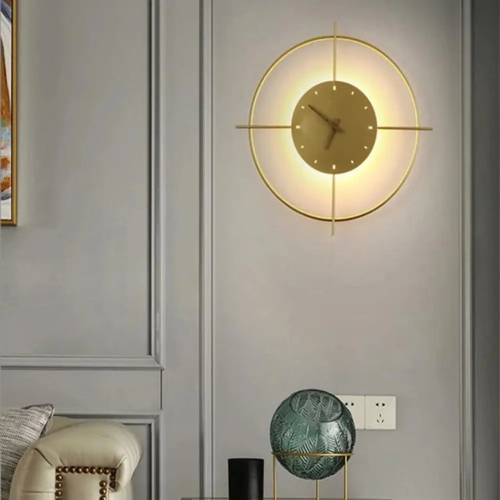 Applique Murale Moderne en Métal Noir – Éclairage Créatif en Forme de Cercle 2
