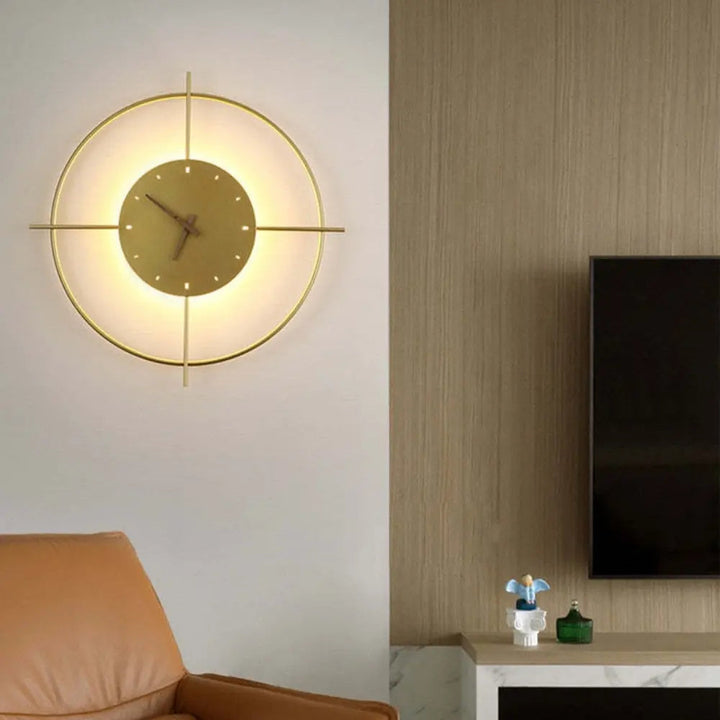 Applique Murale Moderne en Métal Noir – Éclairage Créatif en Forme de Cercle 4