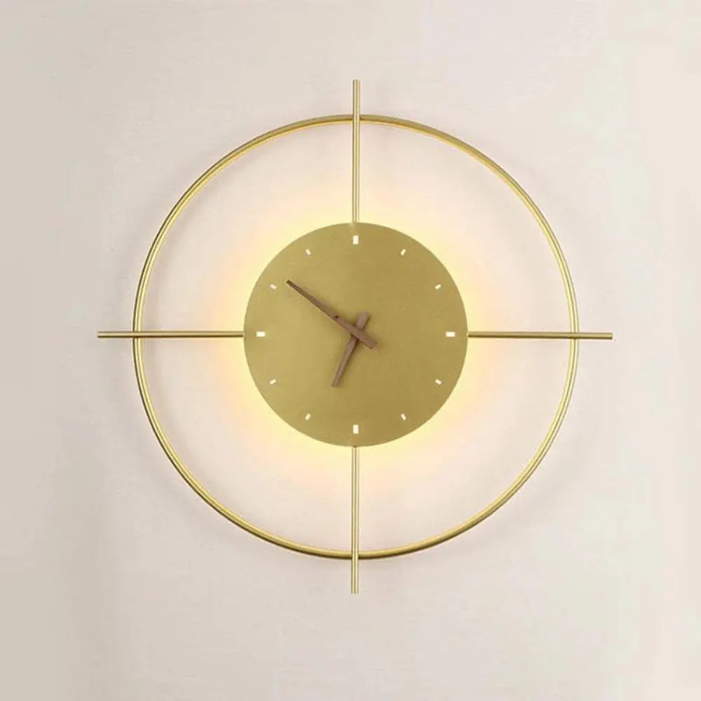 Applique Murale Moderne en Métal Noir – Éclairage Créatif en Forme de Cercle 5