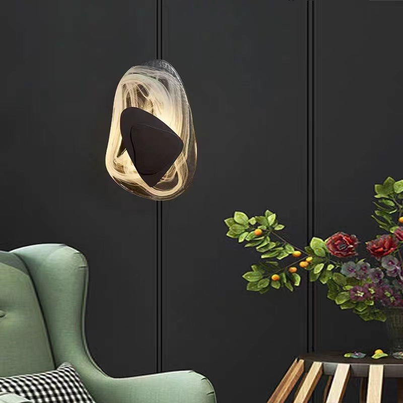 Applique Murale Nordique Élégante en Verre Cristal et Fer – Design Minimaliste 2