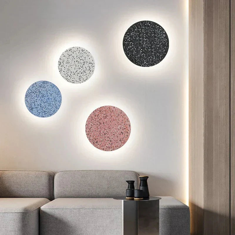 Applique Murale en Béton Design avec Technologie LED – Éclairage Moderne pour Chambre et Salon, Taille 15-25 cm 3