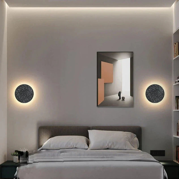 Applique Murale en Béton Design avec Technologie LED – Éclairage Moderne pour Chambre et Salon, Taille 15-25 cm 5