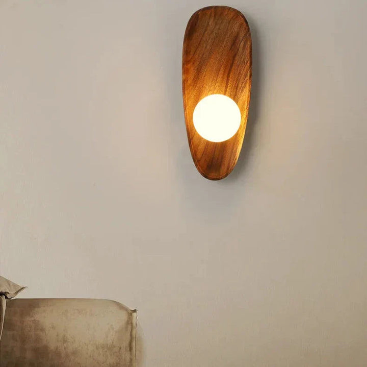 Applique Murale en Bois Naturel – Lampe Murale Élégante pour Chambre et Salon, Design Moderne, Lumière Chaude 3
