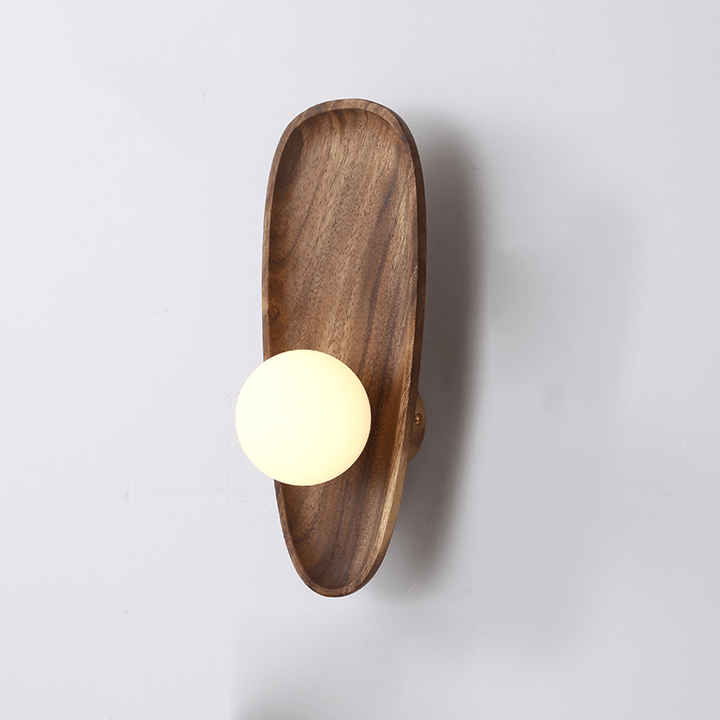 Applique Murale en Bois Naturel – Lampe Murale Élégante pour Chambre et Salon, Design Moderne, Lumière Chaude 4