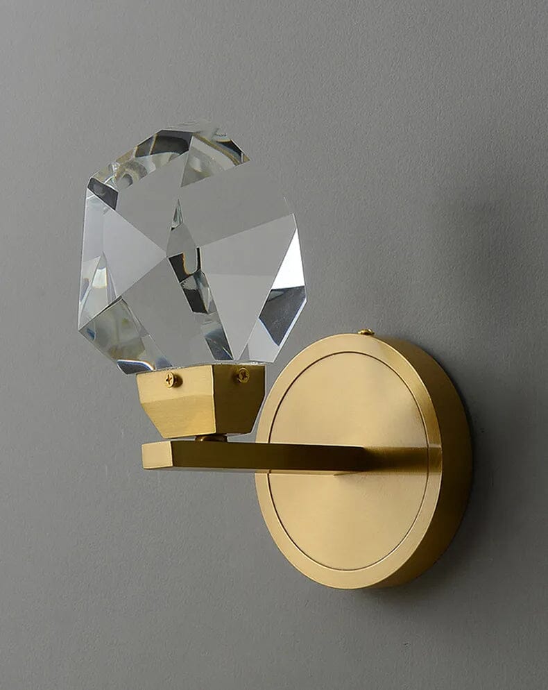 Applique Murale en Cristal et Cuivre – Lampe Murale Réglable pour Chambre ou Salon, Éclairage Élégant et Chaleureux 11