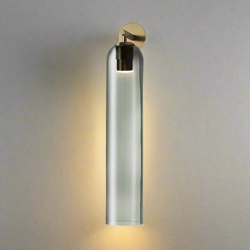 Applique Murale en Verre Design Minimaliste avec Éclairage Doux pour Salon - Lampe Murale Élégante et Durable 1