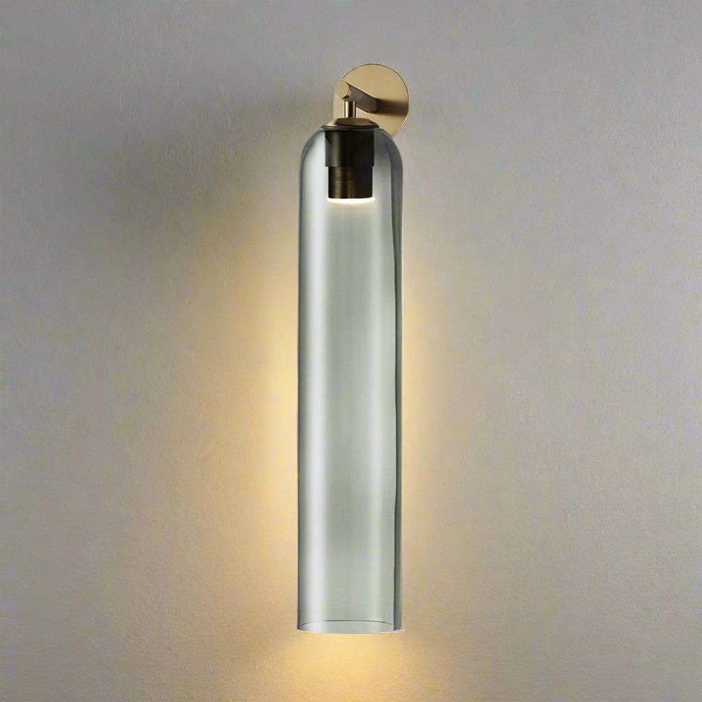 Applique Murale en Verre Design Minimaliste avec Éclairage Doux pour Salon - Lampe Murale Élégante et Durable 1