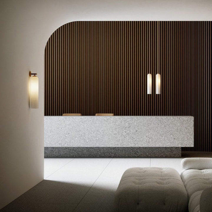 Applique Murale en Verre Design Minimaliste avec Éclairage Doux pour Salon - Lampe Murale Élégante et Durable 3