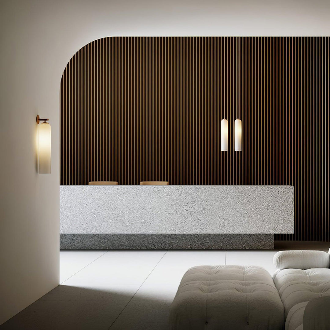 Applique Murale en Verre Design Minimaliste avec Éclairage Doux pour Salon - Lampe Murale Élégante et Durable 4