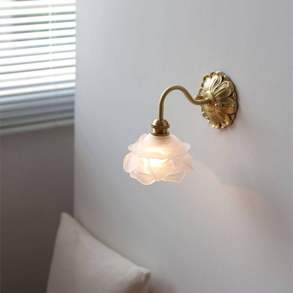 Applique Murale en Verre Vieilli avec Bras Arqué – Éclairage Élégant pour Décor Moderne et Classique 2
