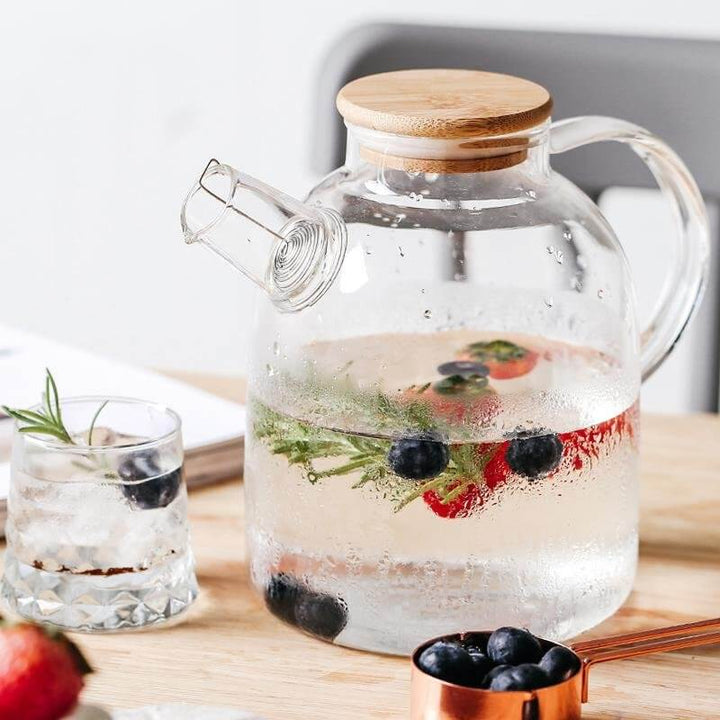AquaCarina – Pichet en verre élégant pour le thé et l'eau 3