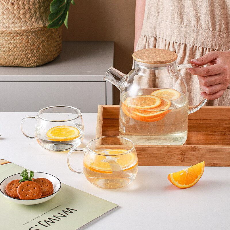 AquaCarina – Pichet en verre élégant pour le thé et l'eau 6