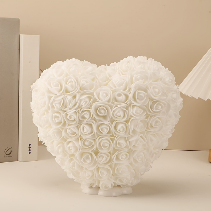 Künstliches Rosenstrauß-Herz Tischdekoration Muttertag