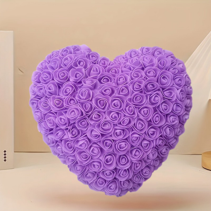 Künstliches Rosenstrauß-Herz Tischdekoration Muttertag