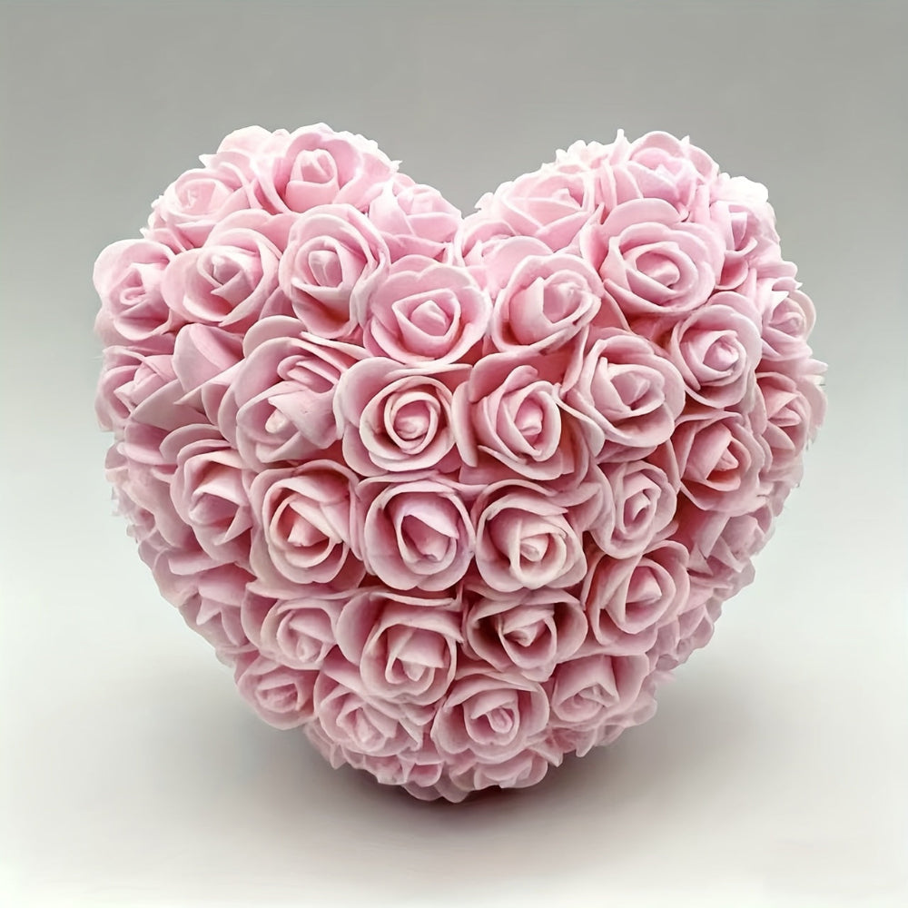 Künstliches Rosenstrauß-Herz Tischdekoration Muttertag