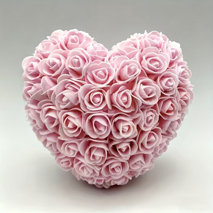 Künstliches Rosenstrauß-Herz Tischdekoration Muttertag