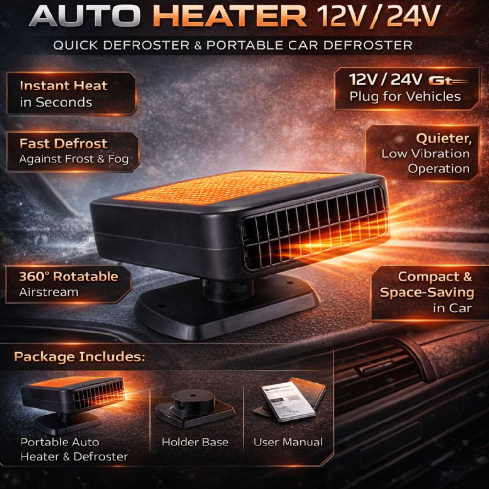 Riscaldatore per auto Ventilatore portatile per sbrinamento parabrezza