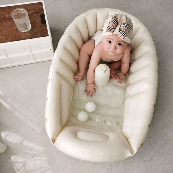 Baignoire Gonflable Sécurisée pour Enfant – Portable et Pratique, 90 cm en Plastique, Idéale pour Maison et Voyage 4
