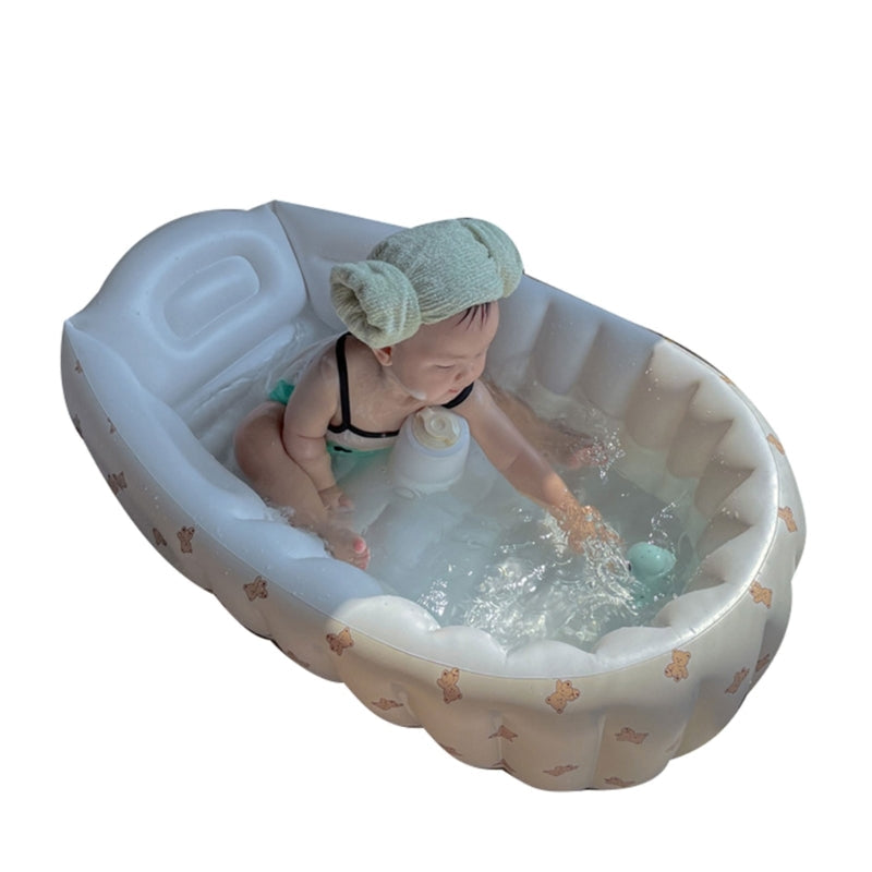 Baignoire Gonflable Sécurisée pour Enfant – Portable et Pratique, 90 cm en Plastique, Idéale pour Maison et Voyage 9