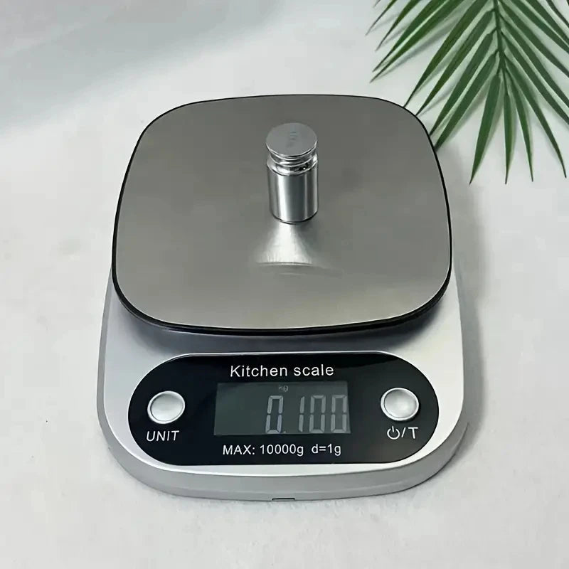 Balance de Cuisine Numérique Précise en Acier Inoxydable – Capacité 22 lb, Mesure en Grammes et Onces 0