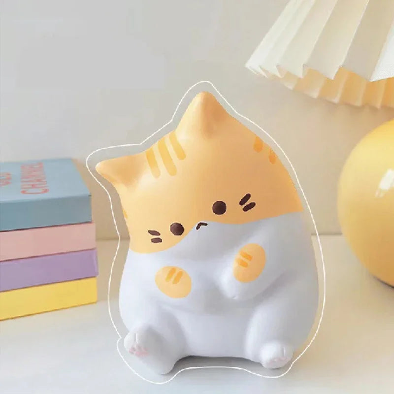 Balle Anti-Stress en Silicone Souple en Forme de Chat – Objet Relaxant et Portable pour Soulagement du Stress 0