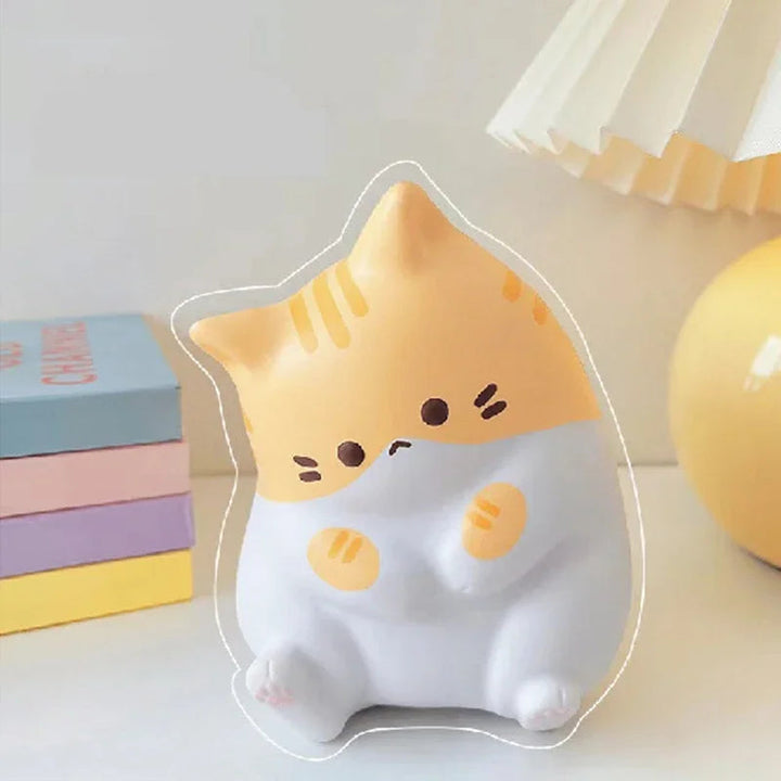 Balle Anti-Stress en Silicone Souple en Forme de Chat – Objet Relaxant et Portable pour Soulagement du Stress 0