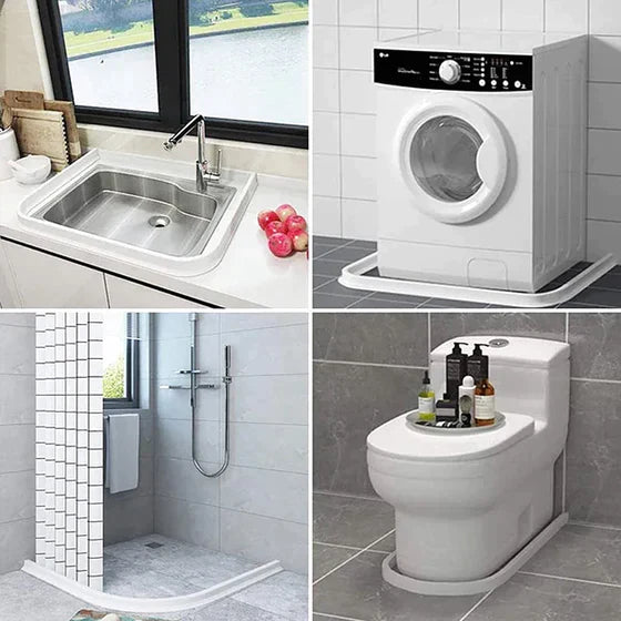 Bande d'Étanchéité en Silicone Flexible pour Portes et Fenêtres - Ruban Adhésif Étanchéité Durable et Facile à Installer 5