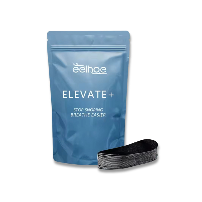 Bandelettes buccales Elevate – Favorisent la respiration nasale et améliorent la qualité du sommeil – Paquet de 30, noires 0